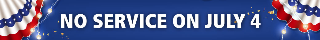 4th of July - Kitsap Transit will not operate